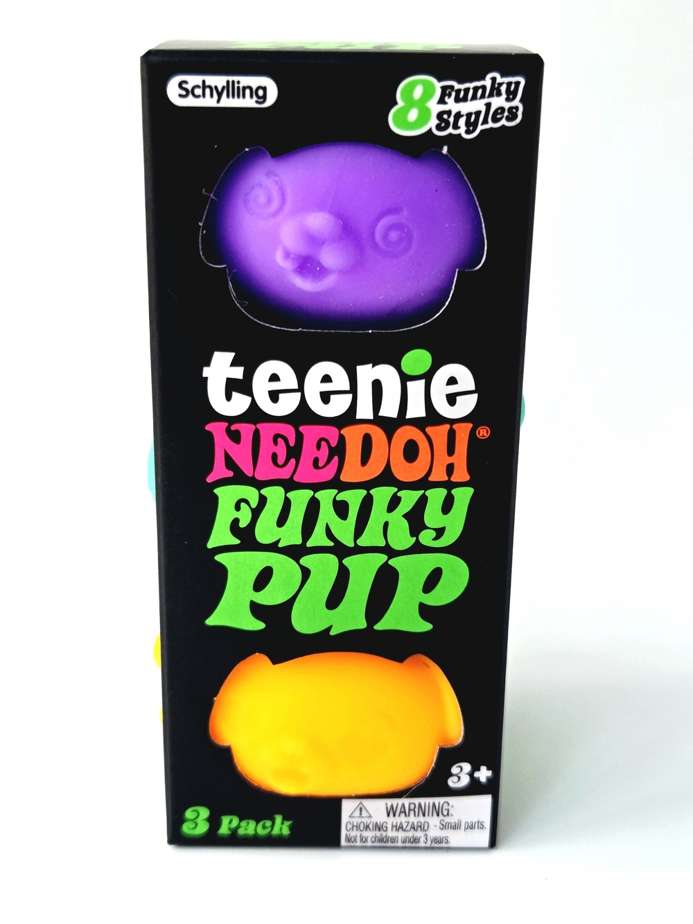 Teenie NeeDoh Funky Pup Squishy Toy Set - Purple & Orange